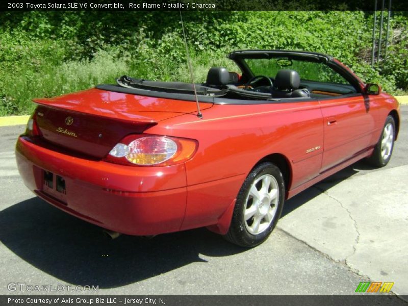 Red Flame Metallic / Charcoal 2003 Toyota Solara SLE V6 Convertible