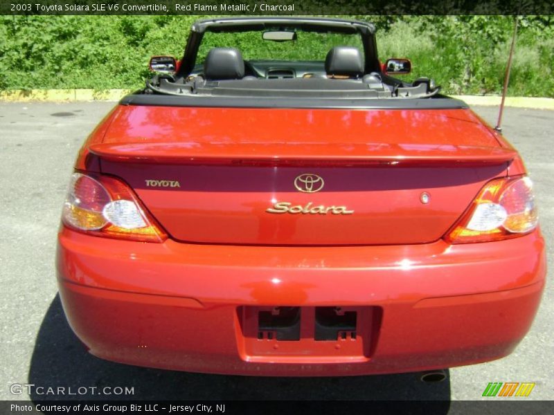 Red Flame Metallic / Charcoal 2003 Toyota Solara SLE V6 Convertible
