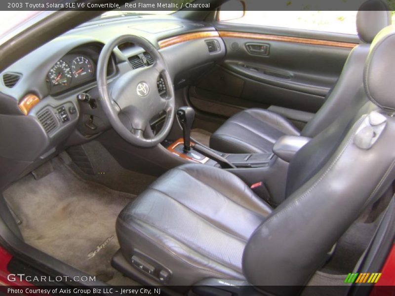 Red Flame Metallic / Charcoal 2003 Toyota Solara SLE V6 Convertible