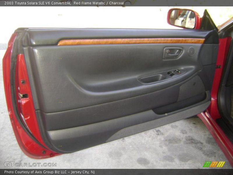 Red Flame Metallic / Charcoal 2003 Toyota Solara SLE V6 Convertible
