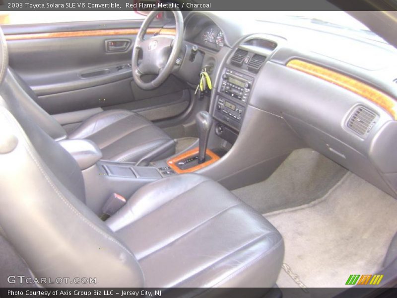 Red Flame Metallic / Charcoal 2003 Toyota Solara SLE V6 Convertible