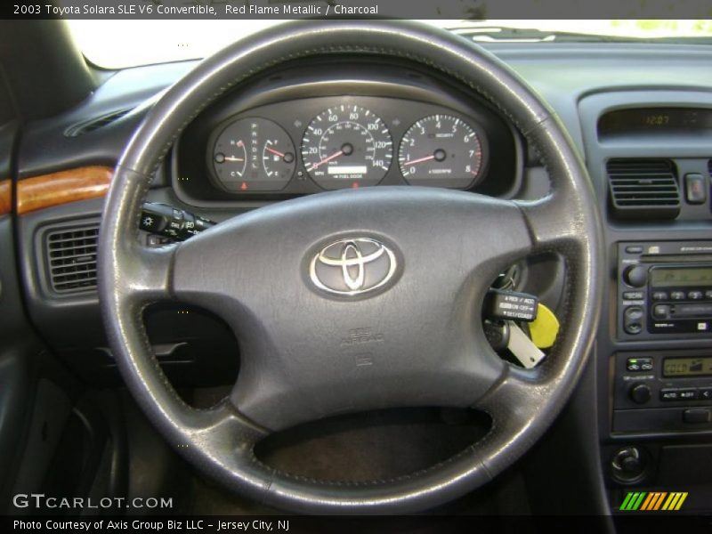 Red Flame Metallic / Charcoal 2003 Toyota Solara SLE V6 Convertible