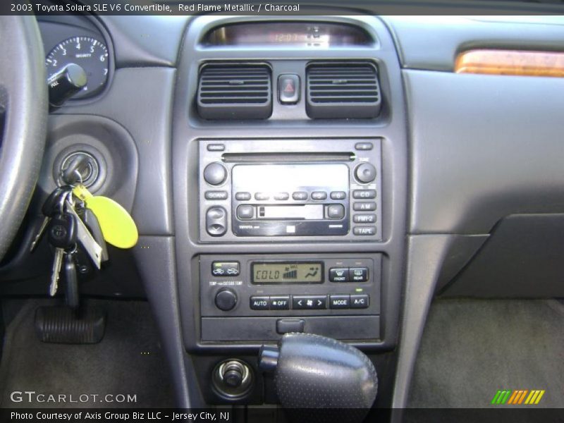 Red Flame Metallic / Charcoal 2003 Toyota Solara SLE V6 Convertible