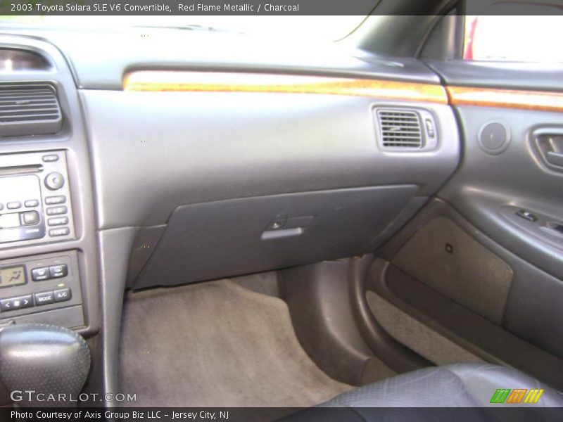Red Flame Metallic / Charcoal 2003 Toyota Solara SLE V6 Convertible