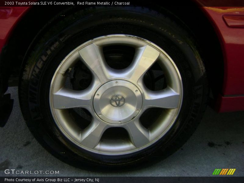 Red Flame Metallic / Charcoal 2003 Toyota Solara SLE V6 Convertible