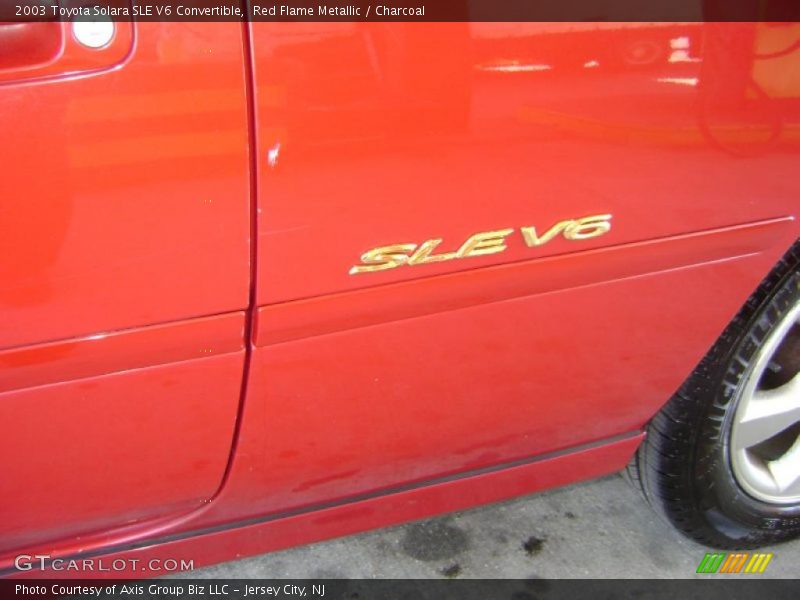 Red Flame Metallic / Charcoal 2003 Toyota Solara SLE V6 Convertible