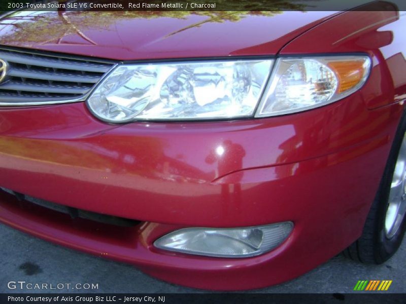 Red Flame Metallic / Charcoal 2003 Toyota Solara SLE V6 Convertible