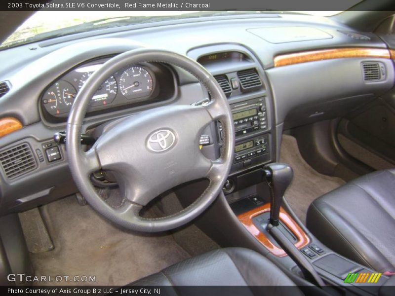 Red Flame Metallic / Charcoal 2003 Toyota Solara SLE V6 Convertible
