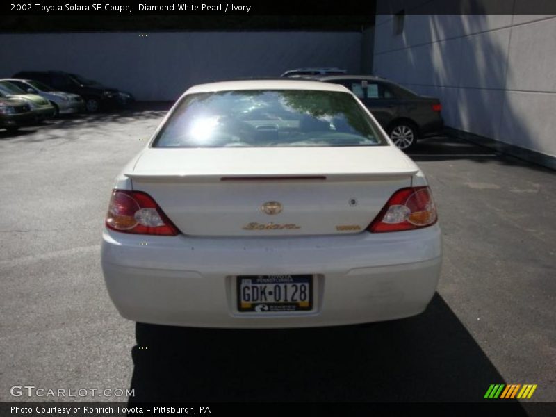 Diamond White Pearl / Ivory 2002 Toyota Solara SE Coupe
