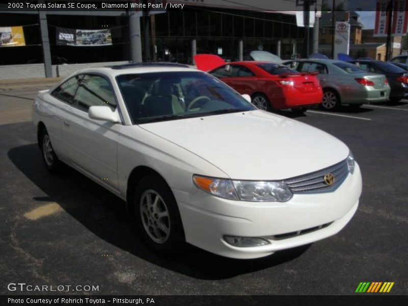 Diamond White Pearl / Ivory 2002 Toyota Solara SE Coupe