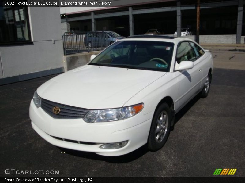 Diamond White Pearl / Ivory 2002 Toyota Solara SE Coupe