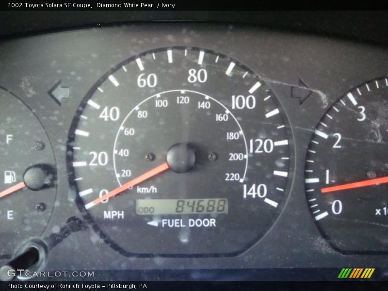 Diamond White Pearl / Ivory 2002 Toyota Solara SE Coupe