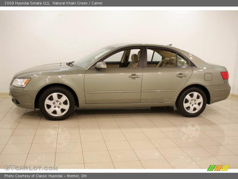 Natural Khaki Green / Camel 2009 Hyundai Sonata GLS