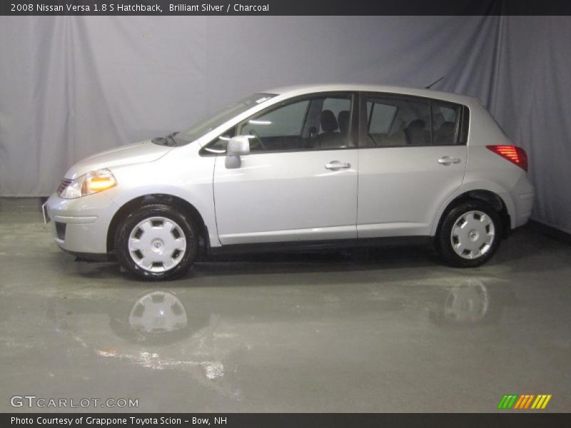 Brilliant Silver / Charcoal 2008 Nissan Versa 1.8 S Hatchback