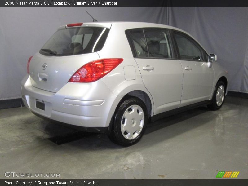 Brilliant Silver / Charcoal 2008 Nissan Versa 1.8 S Hatchback
