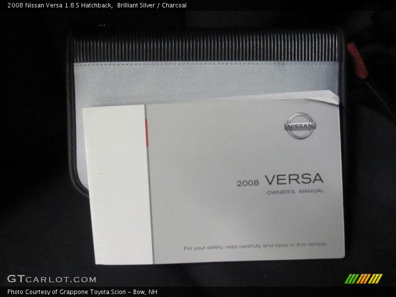 Brilliant Silver / Charcoal 2008 Nissan Versa 1.8 S Hatchback