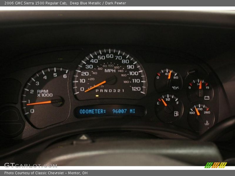 Deep Blue Metallic / Dark Pewter 2006 GMC Sierra 1500 Regular Cab