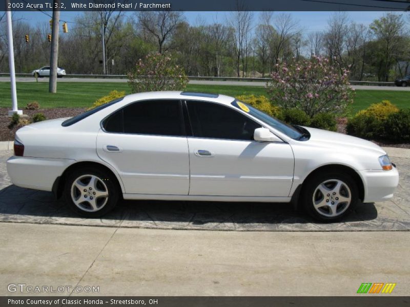 White Diamond Pearl / Parchment 2003 Acura TL 3.2