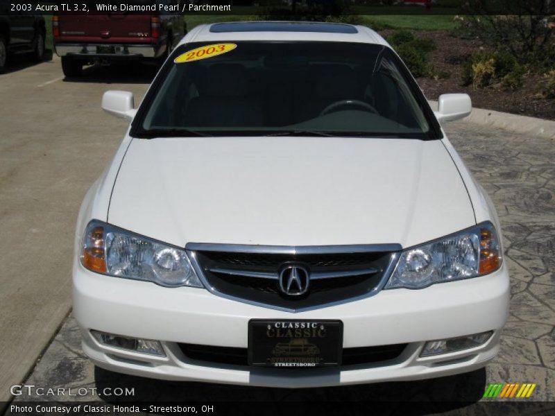 White Diamond Pearl / Parchment 2003 Acura TL 3.2