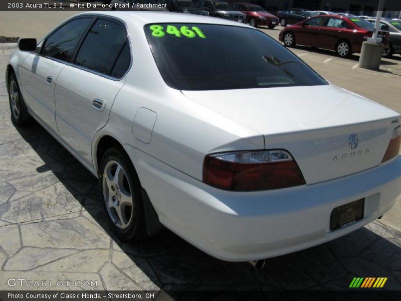 White Diamond Pearl / Parchment 2003 Acura TL 3.2