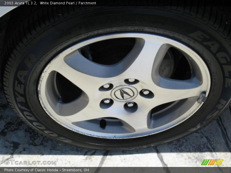 White Diamond Pearl / Parchment 2003 Acura TL 3.2