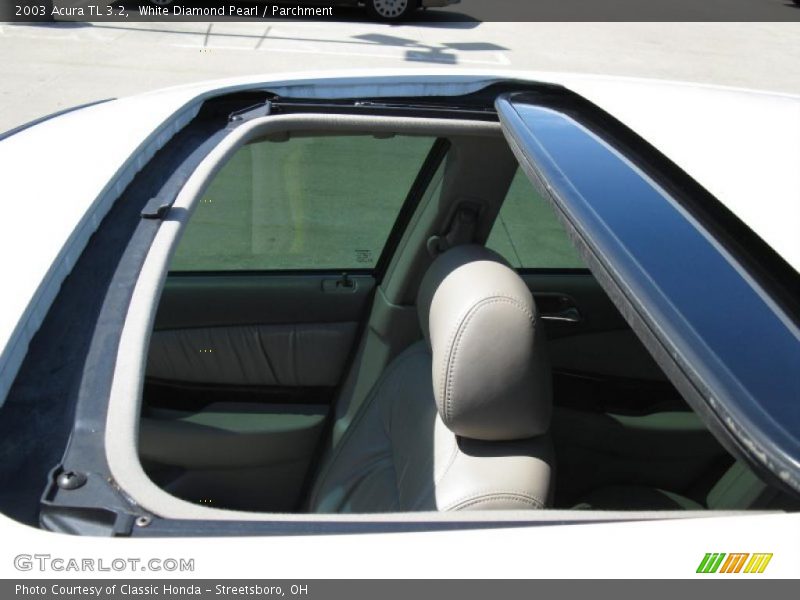 White Diamond Pearl / Parchment 2003 Acura TL 3.2