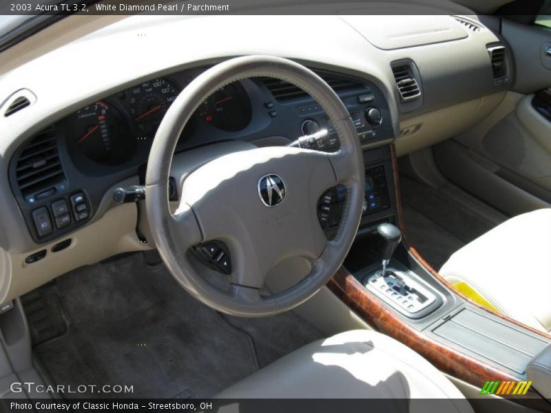 White Diamond Pearl / Parchment 2003 Acura TL 3.2