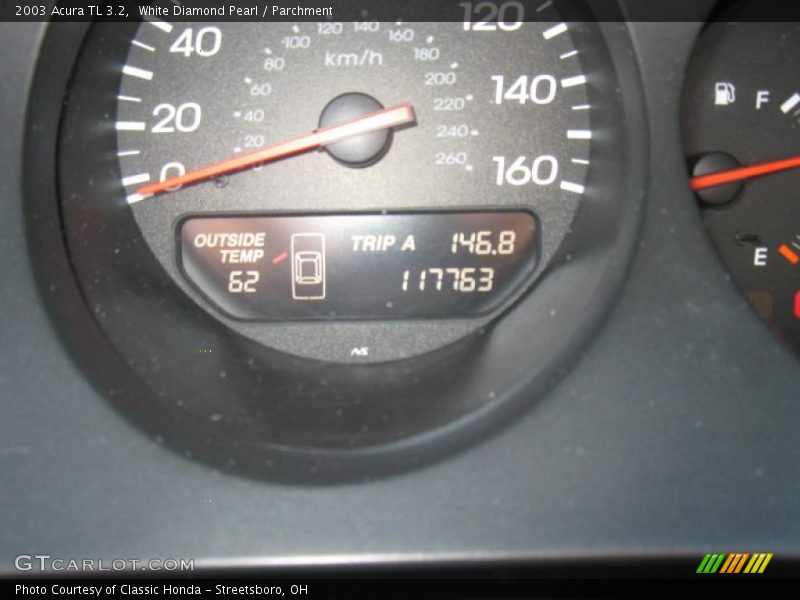 White Diamond Pearl / Parchment 2003 Acura TL 3.2