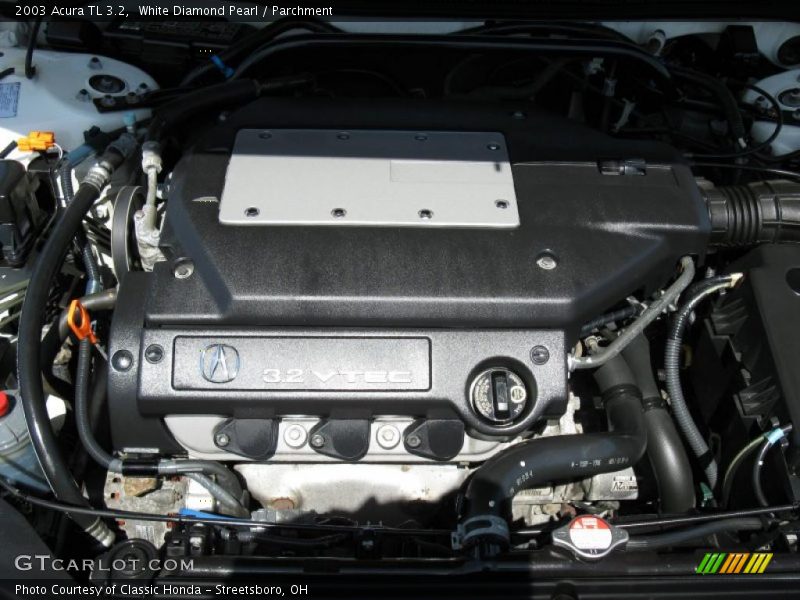 White Diamond Pearl / Parchment 2003 Acura TL 3.2