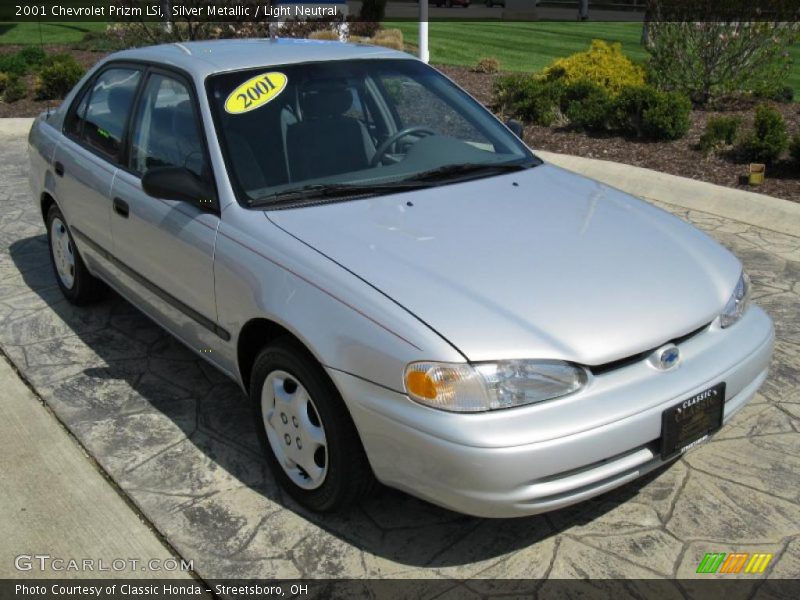 Silver Metallic / Light Neutral 2001 Chevrolet Prizm LSi