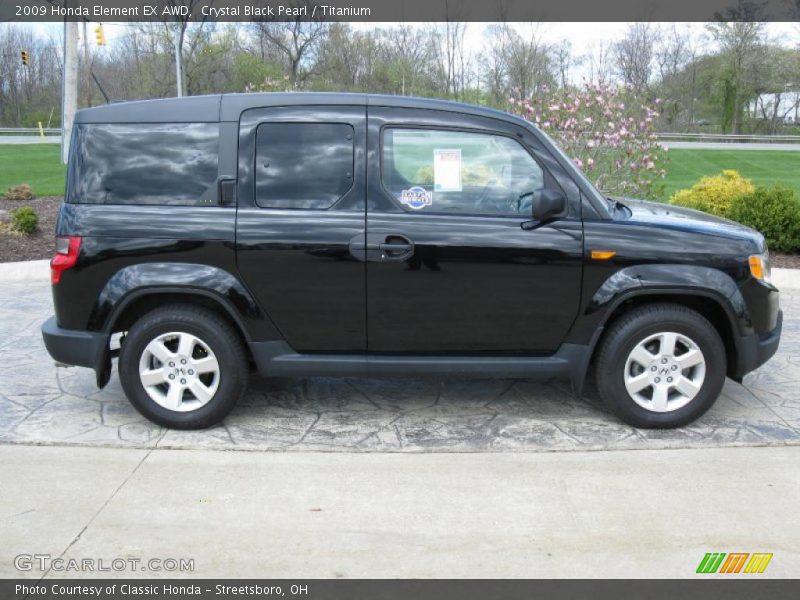Crystal Black Pearl / Titanium 2009 Honda Element EX AWD