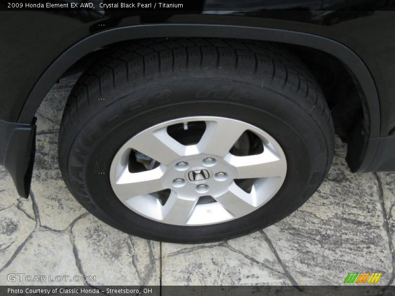 Crystal Black Pearl / Titanium 2009 Honda Element EX AWD
