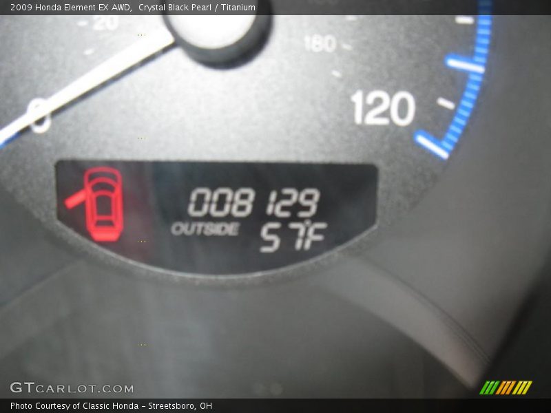 Crystal Black Pearl / Titanium 2009 Honda Element EX AWD