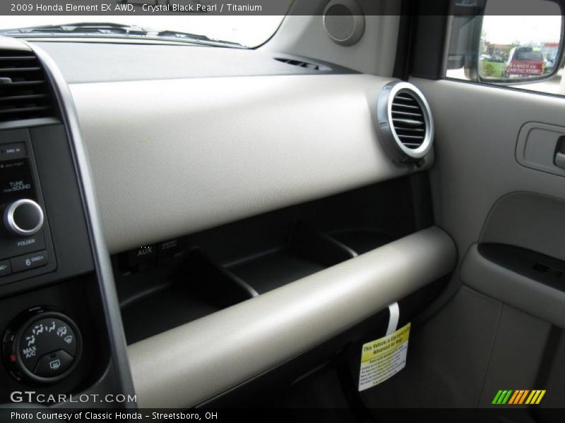Crystal Black Pearl / Titanium 2009 Honda Element EX AWD