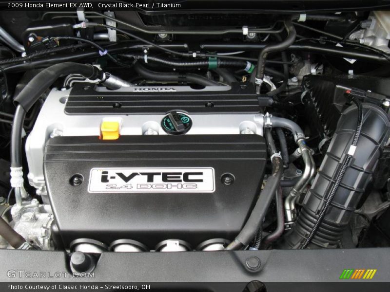 Crystal Black Pearl / Titanium 2009 Honda Element EX AWD