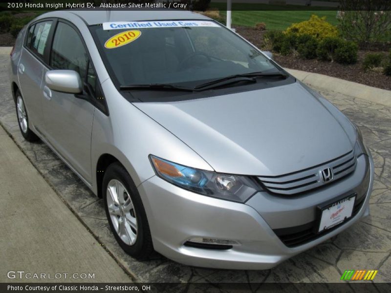 Alabaster Silver Metallic / Gray 2010 Honda Insight Hybrid EX