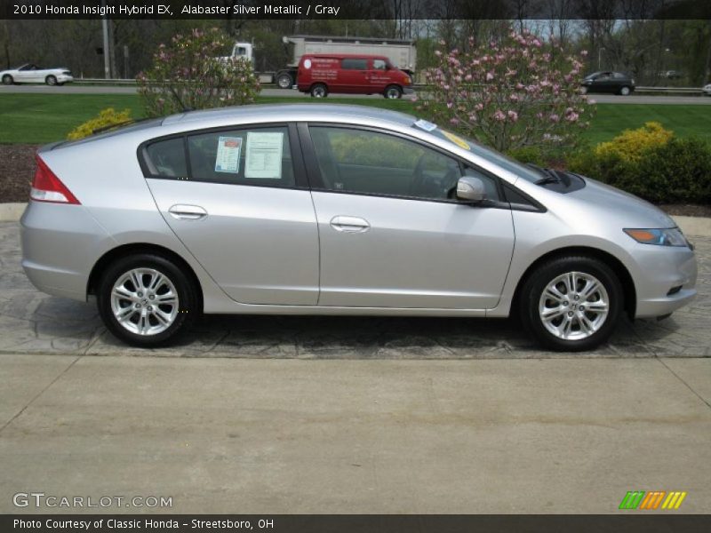 Alabaster Silver Metallic / Gray 2010 Honda Insight Hybrid EX