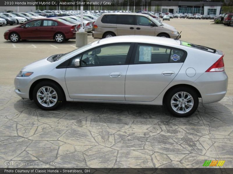 Alabaster Silver Metallic / Gray 2010 Honda Insight Hybrid EX