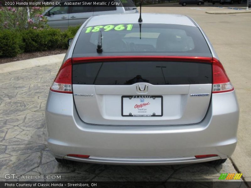 Alabaster Silver Metallic / Gray 2010 Honda Insight Hybrid EX