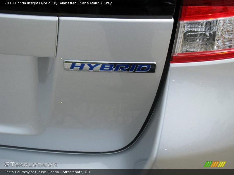 Alabaster Silver Metallic / Gray 2010 Honda Insight Hybrid EX