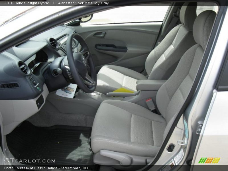 Alabaster Silver Metallic / Gray 2010 Honda Insight Hybrid EX