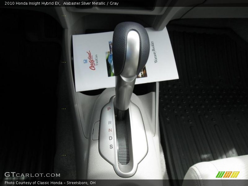 Alabaster Silver Metallic / Gray 2010 Honda Insight Hybrid EX