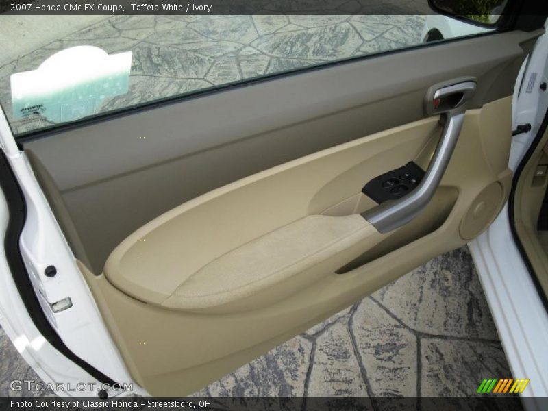 Taffeta White / Ivory 2007 Honda Civic EX Coupe