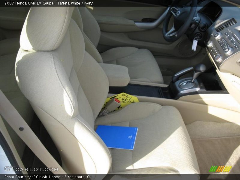 Taffeta White / Ivory 2007 Honda Civic EX Coupe