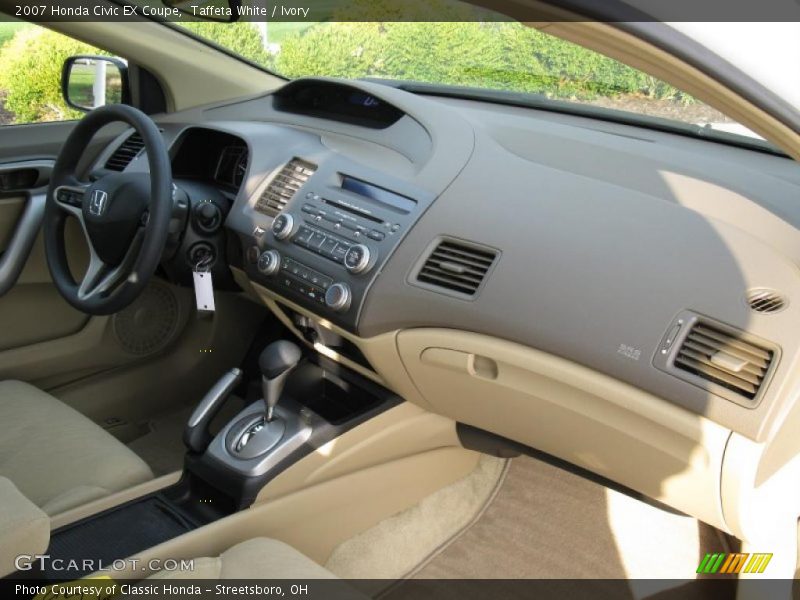 Taffeta White / Ivory 2007 Honda Civic EX Coupe