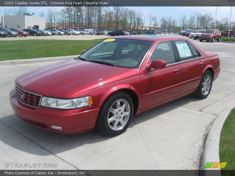 Crimson Red Pearl / Neutral Shale 2003 Cadillac Seville STS