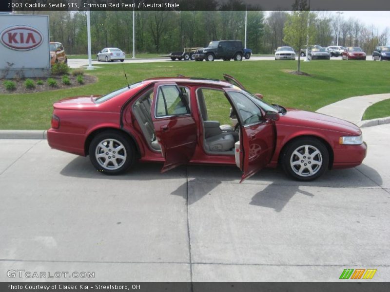 Crimson Red Pearl / Neutral Shale 2003 Cadillac Seville STS