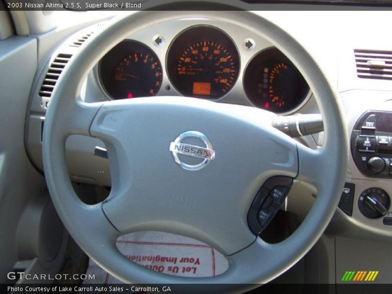 Super Black / Blond 2003 Nissan Altima 2.5 S