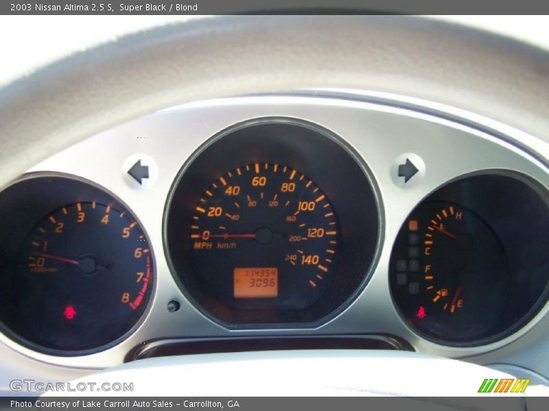 Super Black / Blond 2003 Nissan Altima 2.5 S