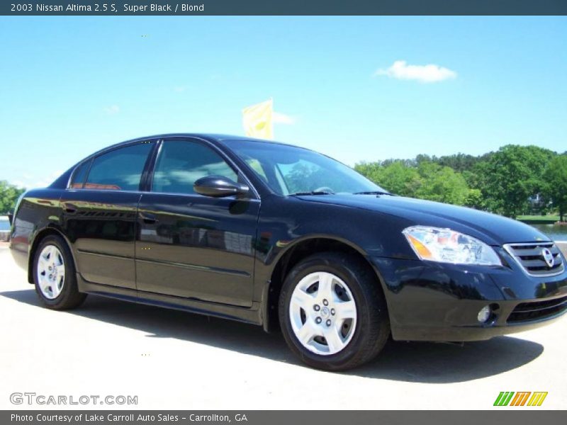 Super Black / Blond 2003 Nissan Altima 2.5 S